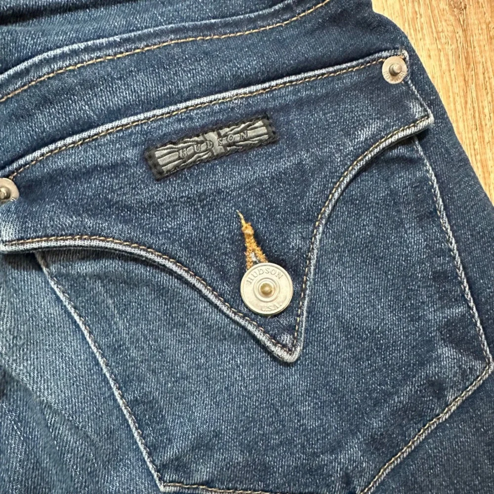 Hudson | Woman's Dark Wash Mid Rise Casual Basic‎ Collin Skinny Jeans, Size 26